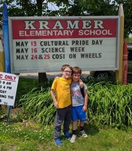 Liam and Aiden on their last day of 1st grade.